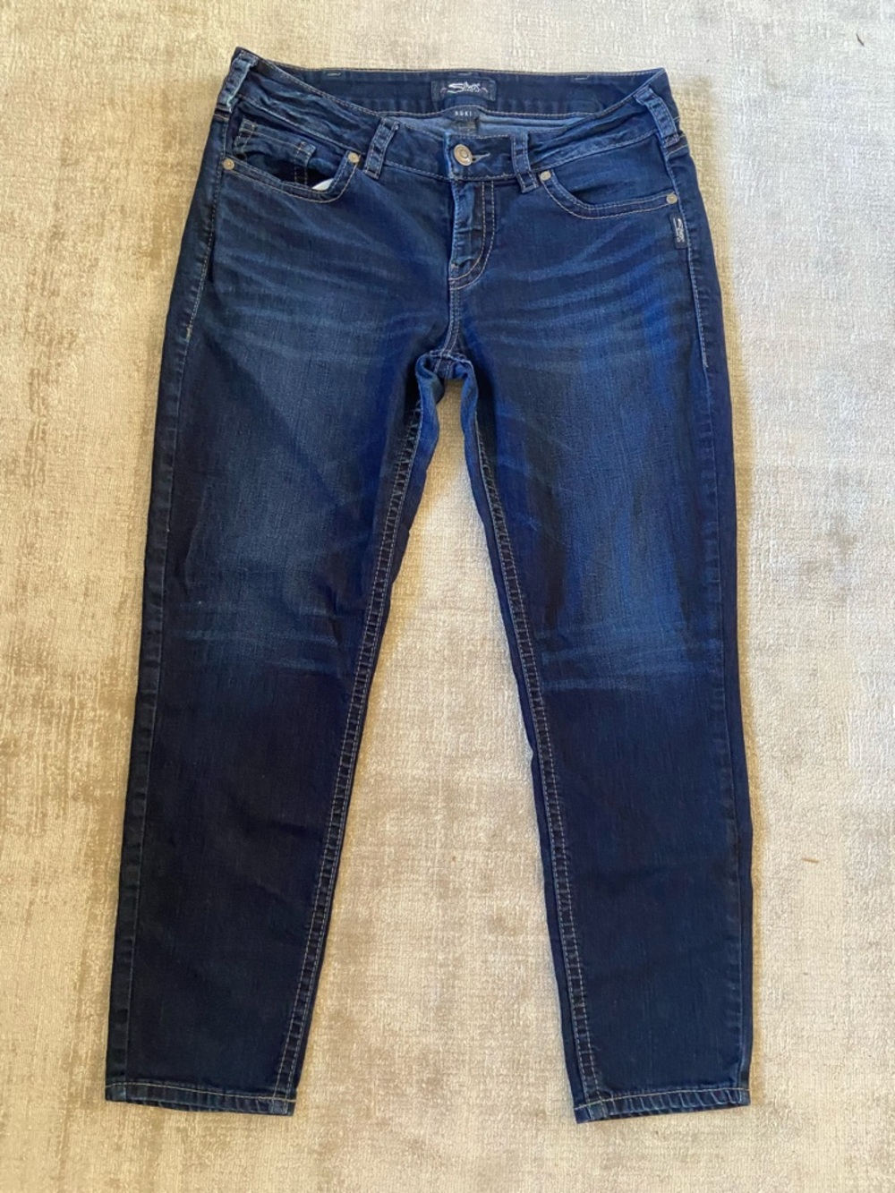 Silver Jeans Suki Skinny ankle Fit - Dark Blue